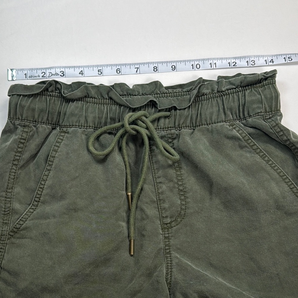 Loft Women’s Olive Green Pull On Tie Waist Casual Shorts - Picture 11 of 11
